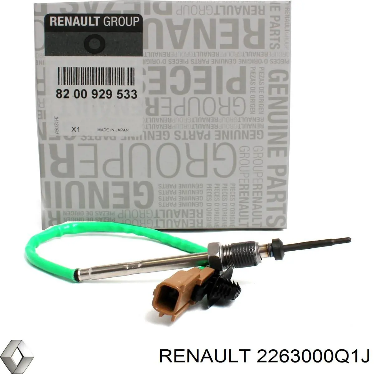 2263000Q1J Renault (RVI) sensor de temperatura, gas de escape, antes de turbina