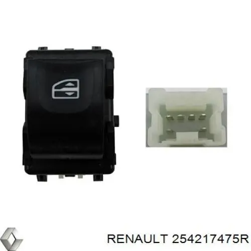 254217475R Renault (RVI) botón de encendido, motor eléctrico, elevalunas, puerta delantera derecha