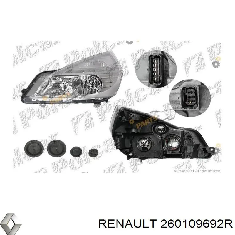 260109692R Renault (RVI) faro derecho