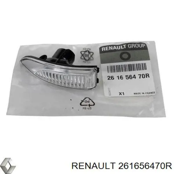 261656470R Renault (RVI) luz intermitente de retrovisor exterior izquierdo