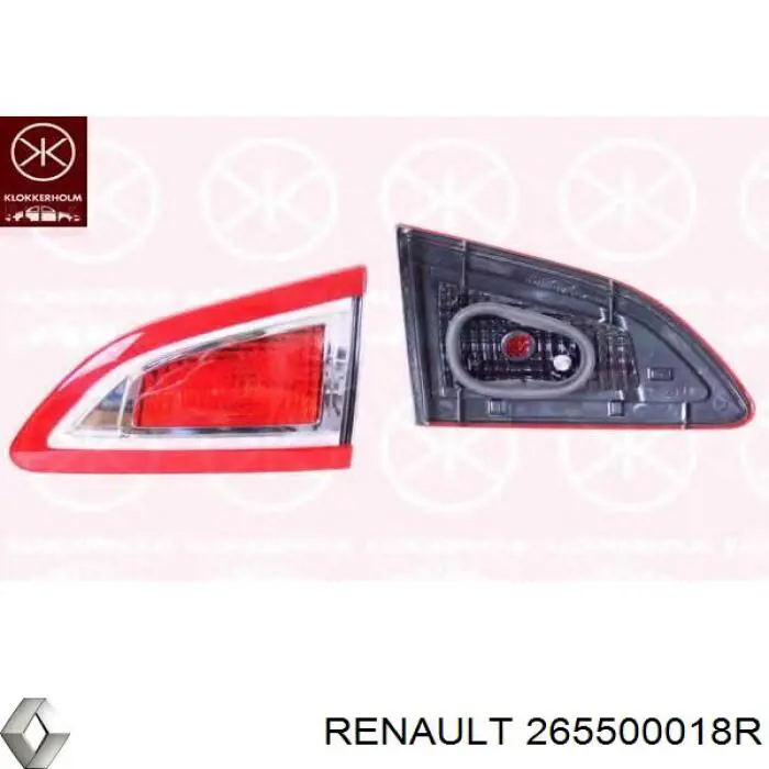  Piloto posterior interior derecho para Renault Scenic 3 