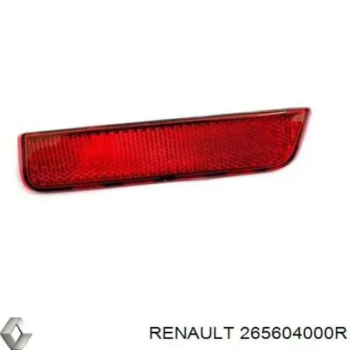 265604000R Renault (RVI) reflector, parachoques trasero