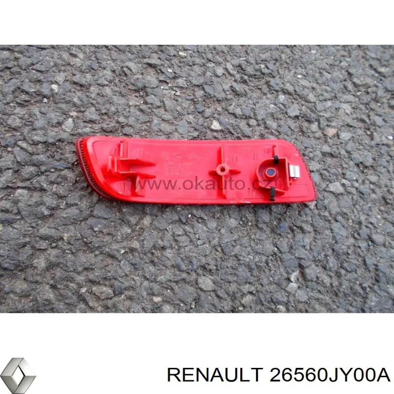  Reflector, parachoques trasero, derecho para Renault Koleos HY0