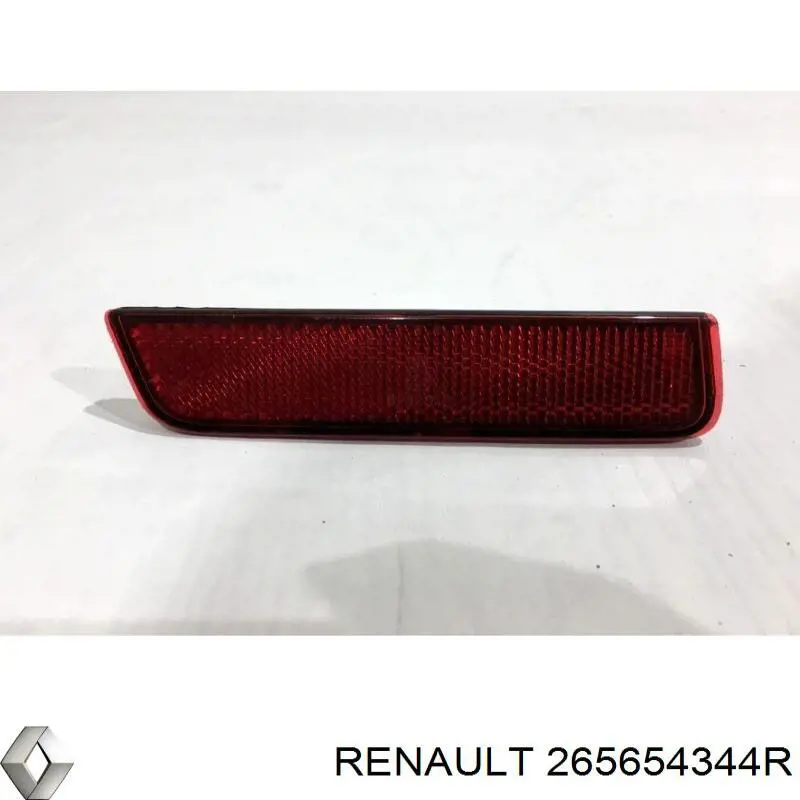 265654344R Renault (RVI) reflector, parachoques trasero, izquierdo