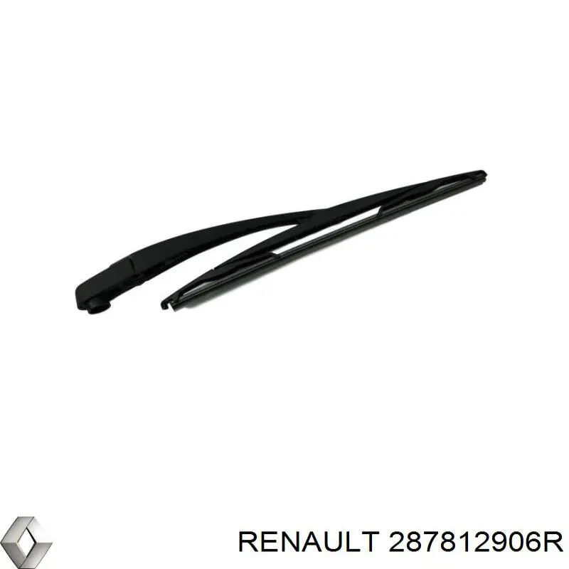 287812906R Renault (RVI) brazo del limpiaparabrisas, lavado de parabrisas, luna trasera