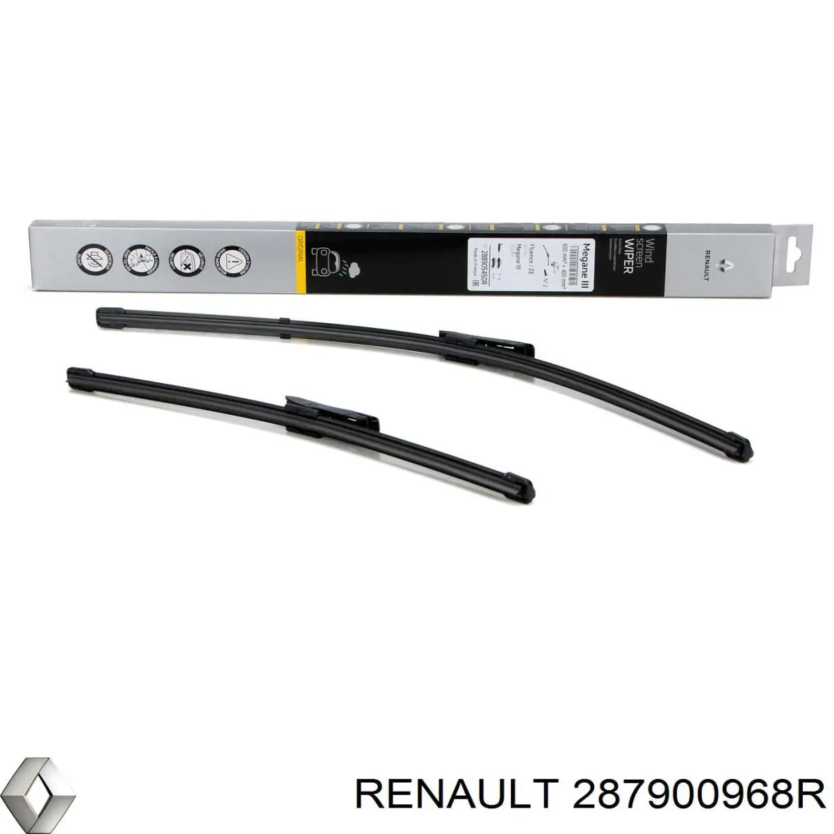 287900968R Renault (RVI) limpiaparabrisas de luna trasera