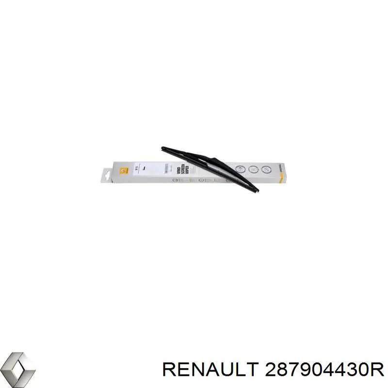 287904430R Renault (RVI) limpiaparabrisas de luna trasera