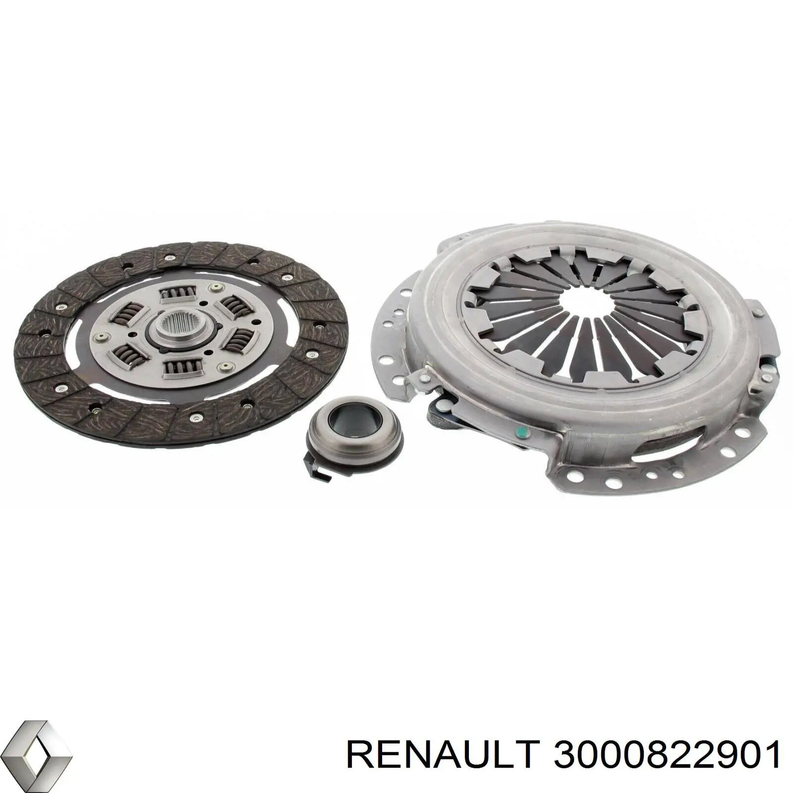 3000 822 901 Renault (RVI) kit de embrague (3 partes)