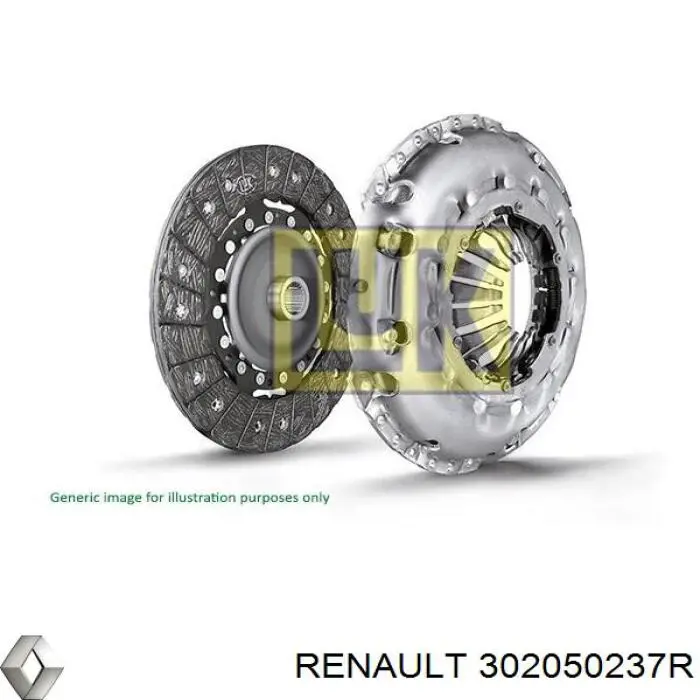 302050237R Renault (RVI) kit de embrague (3 partes)