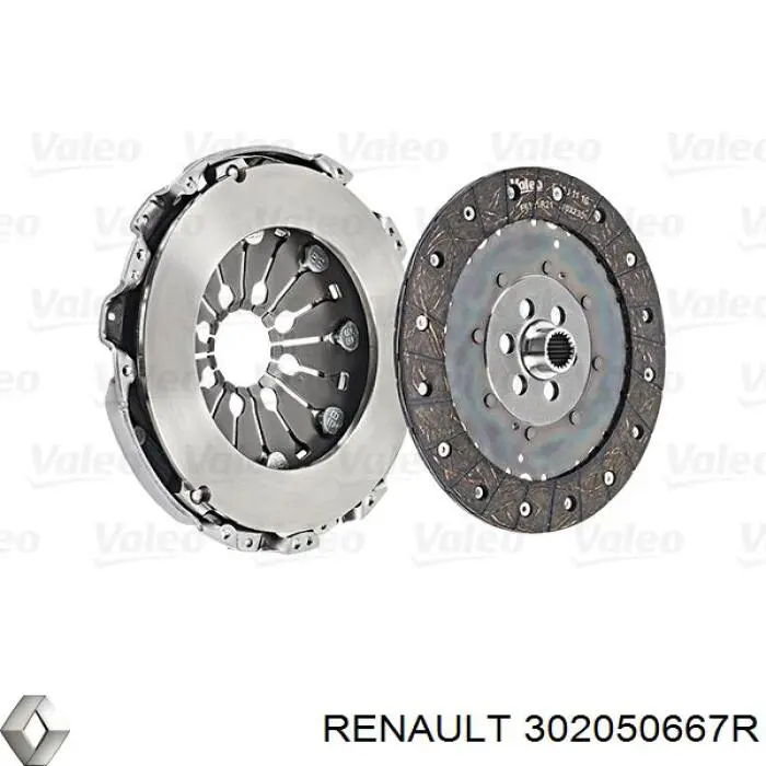 302050667R Renault (RVI) kit de embrague (3 partes)