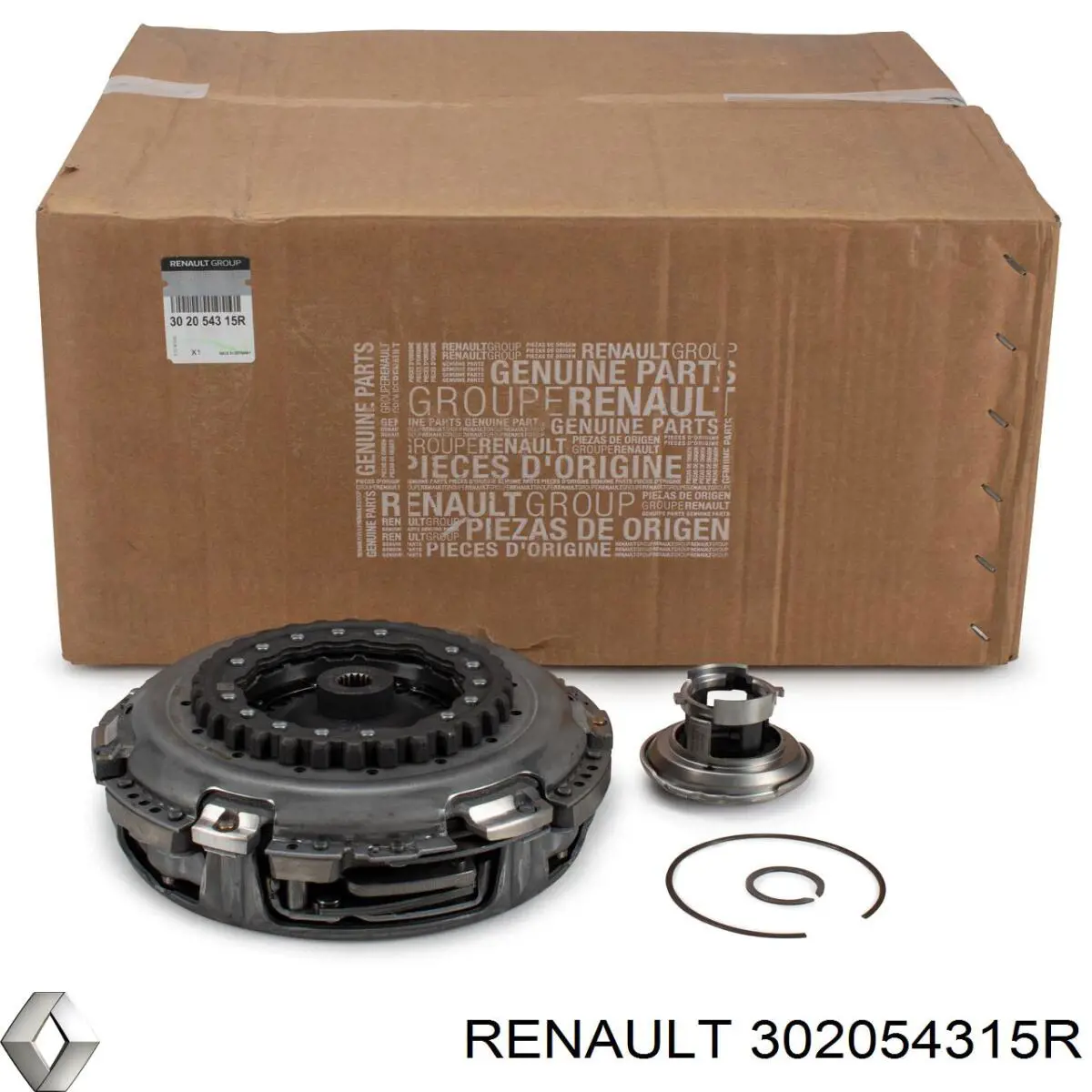 302054315R Renault (RVI) kit de embrague (3 partes)