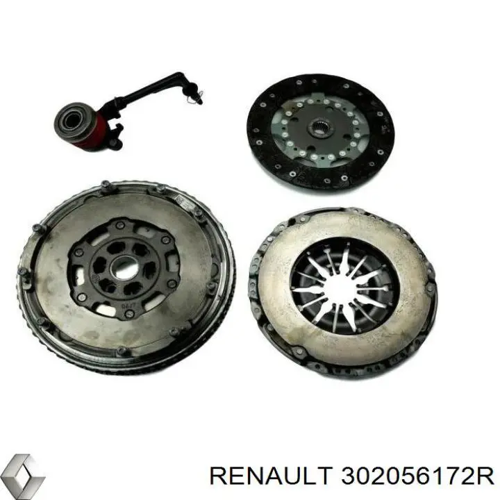 302056172R Renault (RVI) kit de embrague (3 partes)