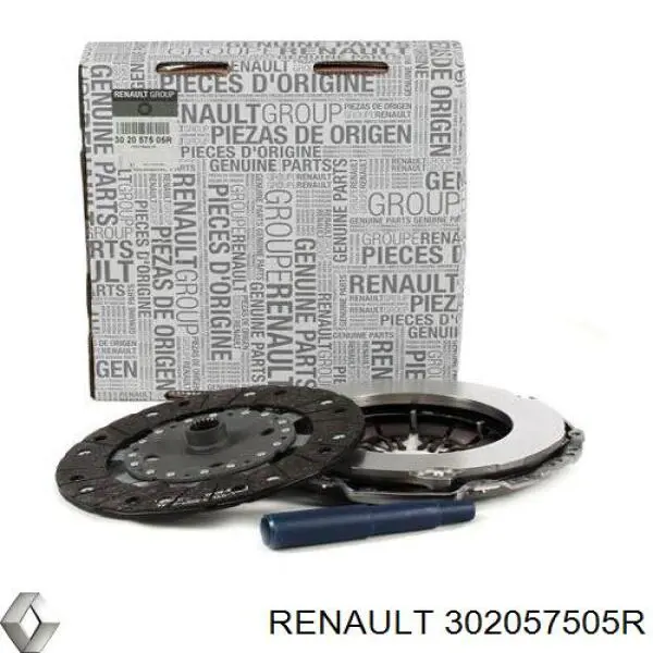 302057505R Renault (RVI) kit de embrague (3 partes)