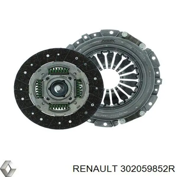 302059852R Renault (RVI) kit de embrague (3 partes)