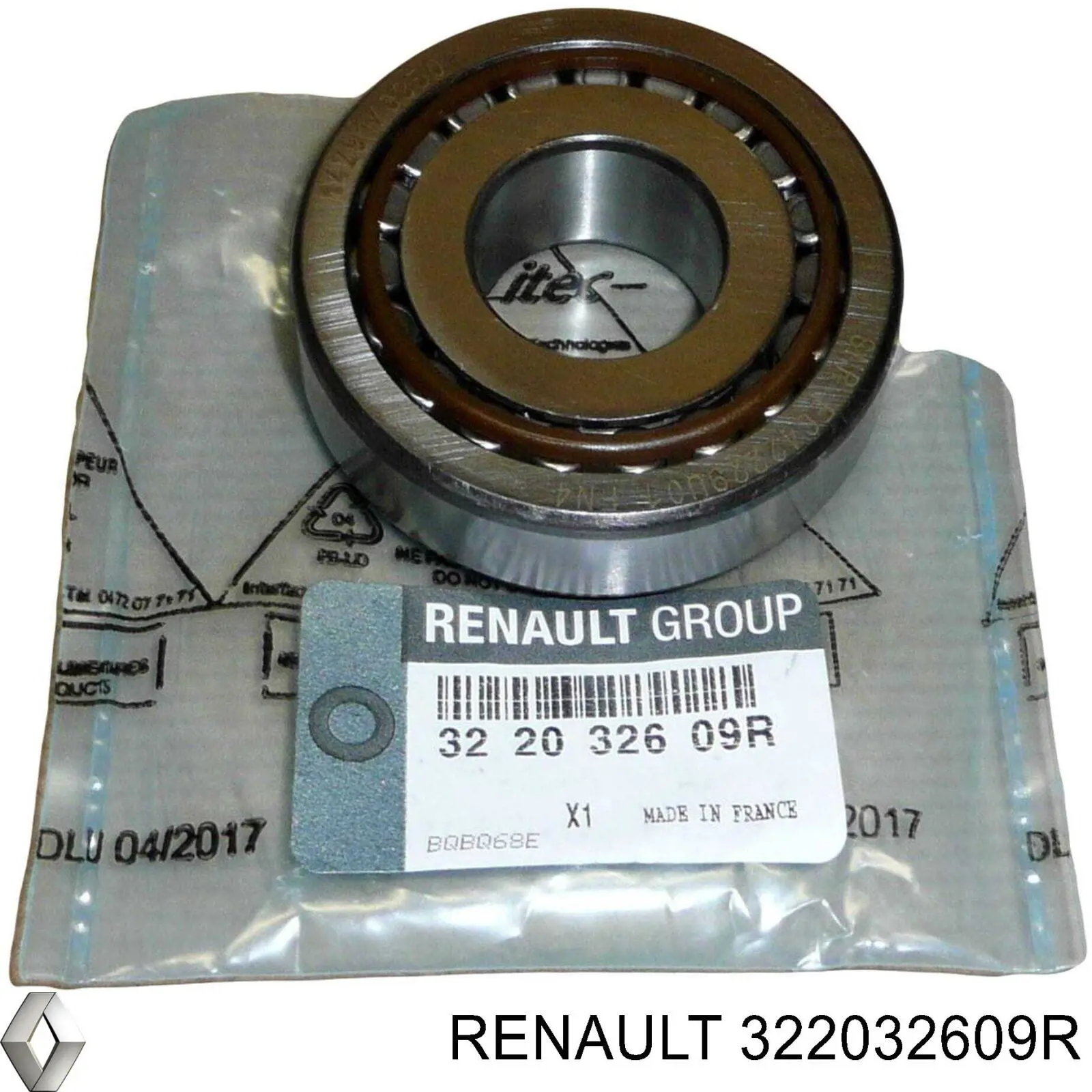 322032609R Renault (RVI) cojinete del eje de entrada de la caja de engranajes