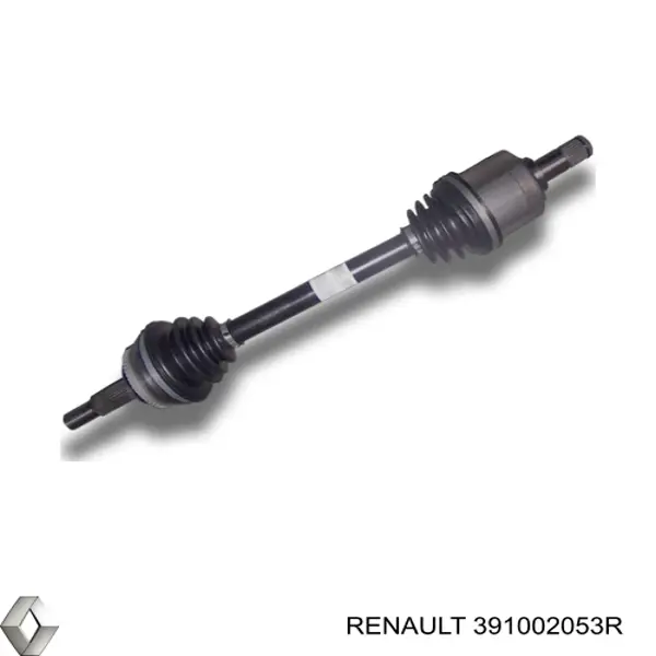 391002053R Renault (RVI) árbol de transmisión delantero derecho