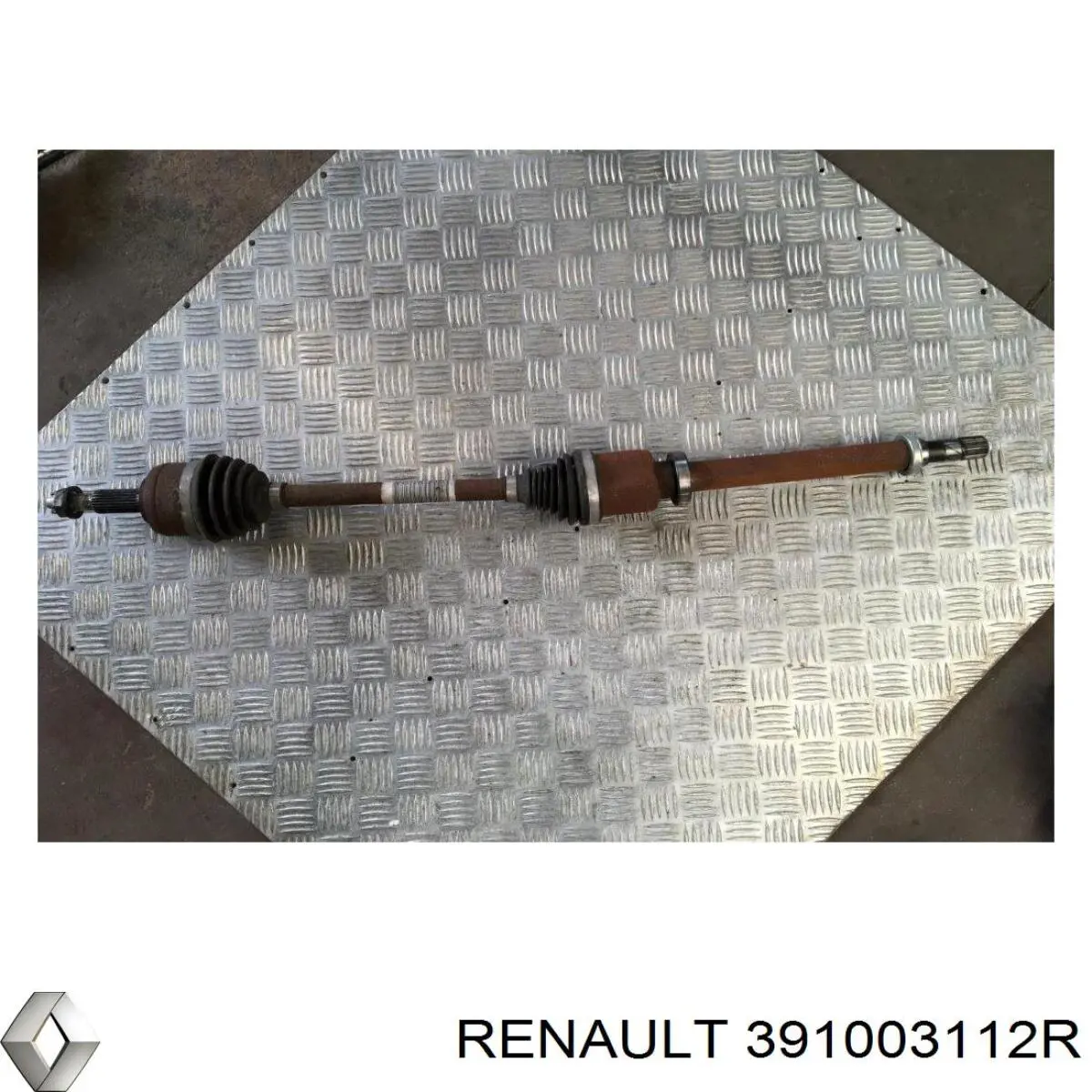 391003112R Renault (RVI) árbol de transmisión delantero derecho