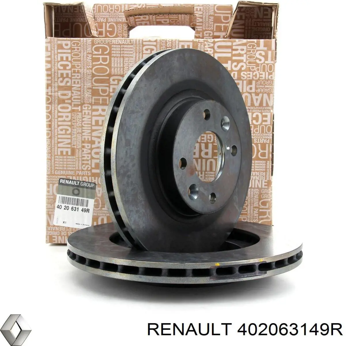 402063149R Renault (RVI) freno de disco delantero