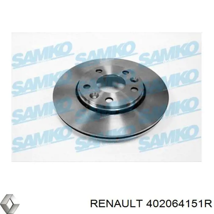 402064151R Renault (RVI) freno de disco delantero