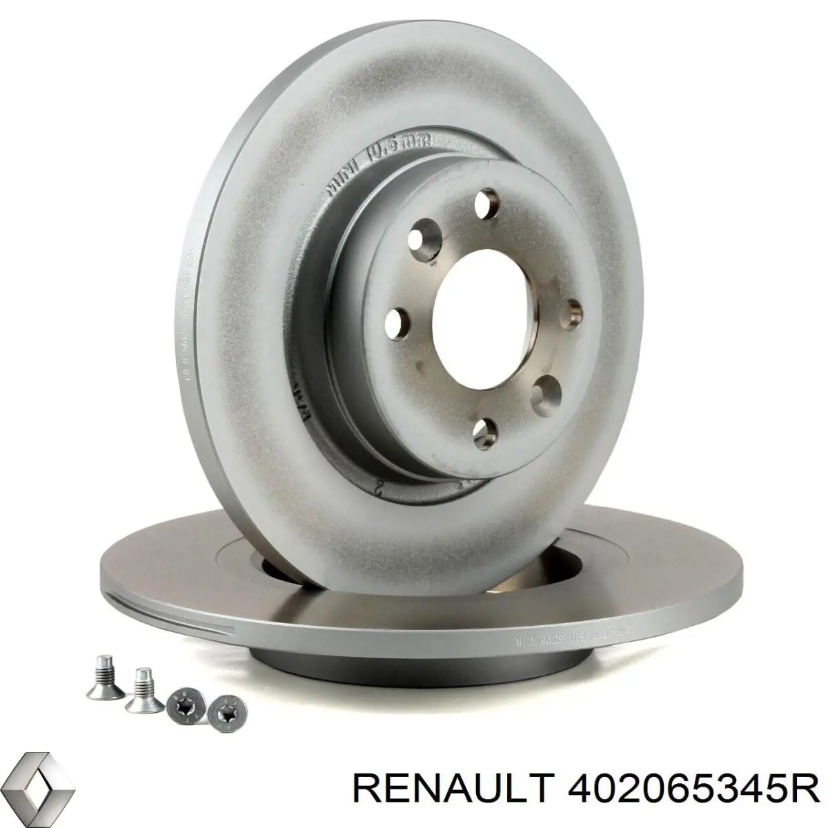 402065345R Renault (RVI) freno de disco delantero