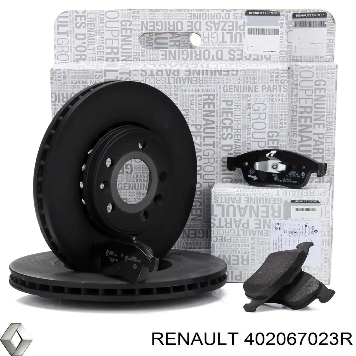 402067023R Renault (RVI) freno de disco delantero