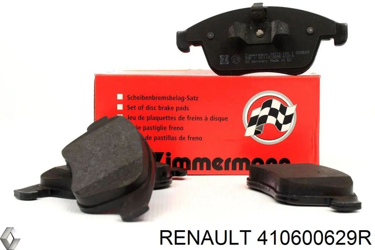 410600629R Renault (RVI) pastillas de freno delanteras