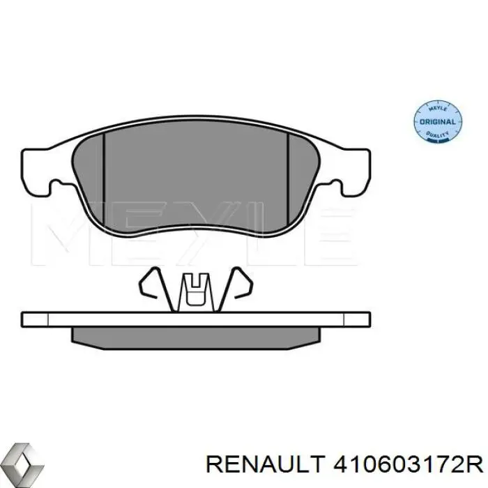 410603172R Renault (RVI) pastillas de freno delanteras