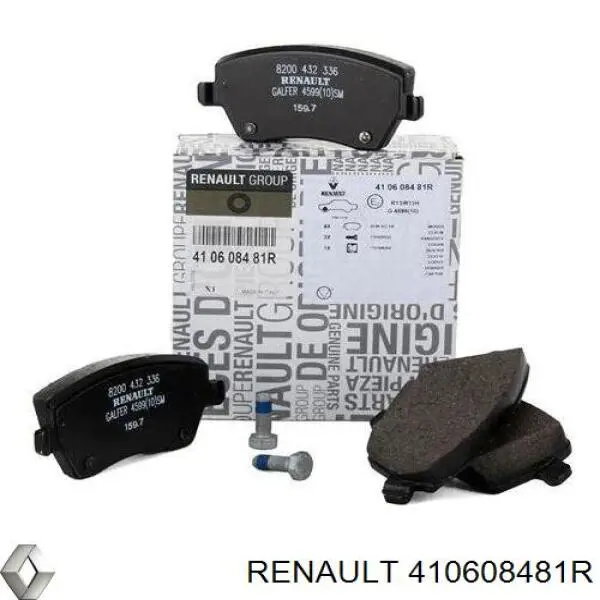 410608481R Renault (RVI) pastillas de freno delanteras