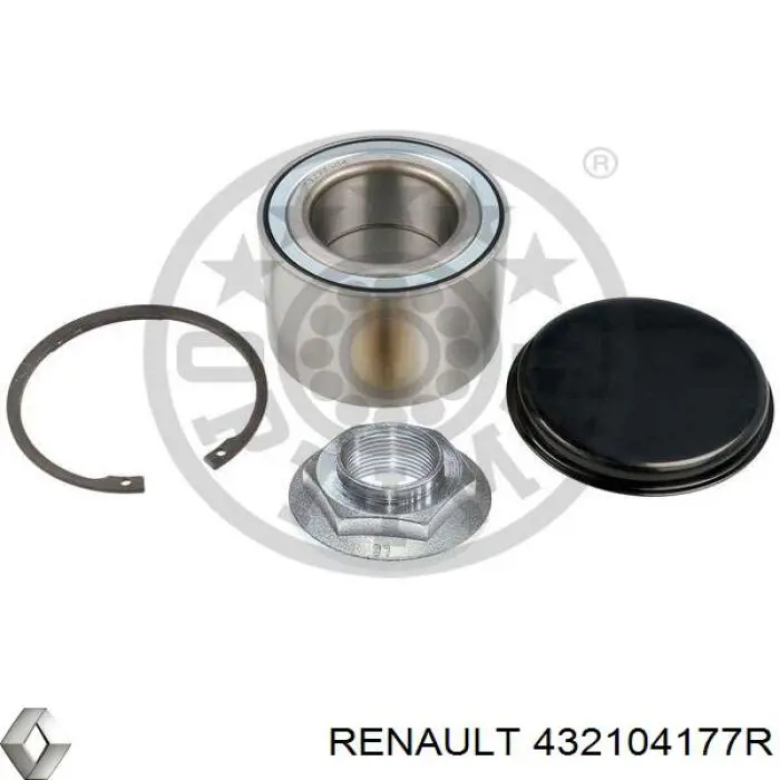 432104177R Renault (RVI) cojinete de rueda trasero