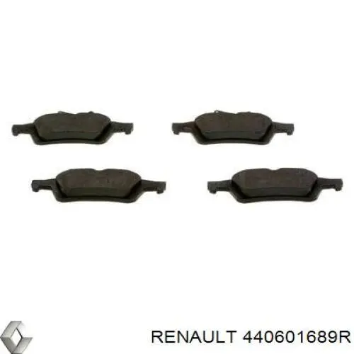 440601689R Renault (RVI) pastillas de freno traseras