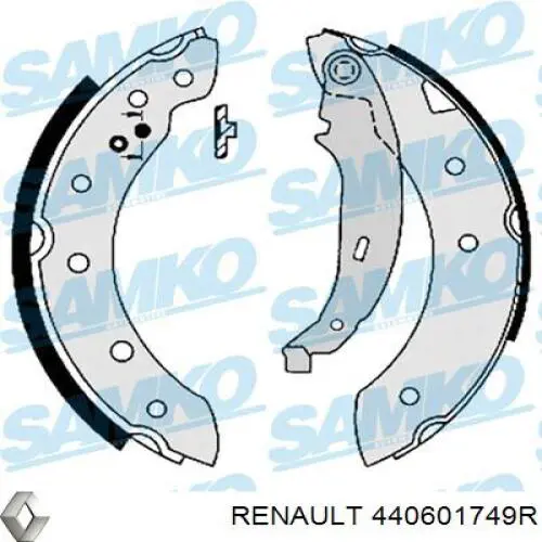 440601749R Renault (RVI) zapatas de frenos de tambor traseras