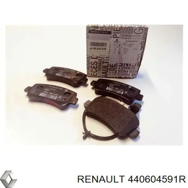 440604591R Renault (RVI) pastillas de freno traseras