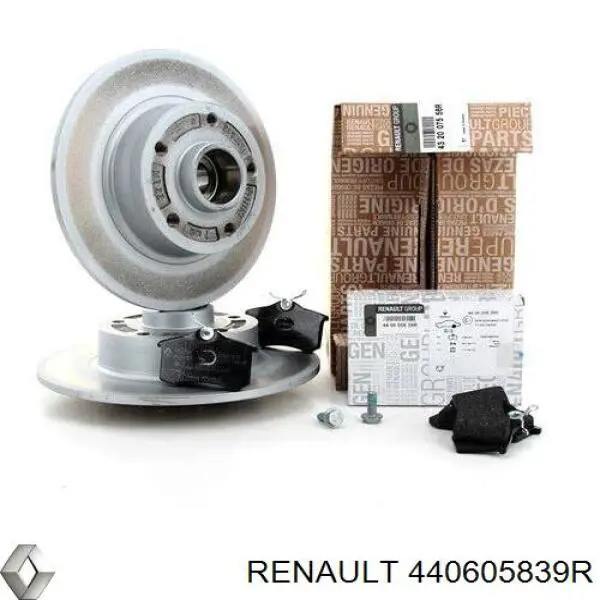 440605839R Renault (RVI) pastillas de freno traseras