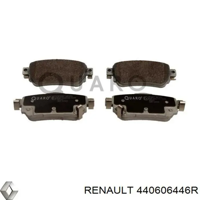 440606446R Renault (RVI) pastillas de freno traseras