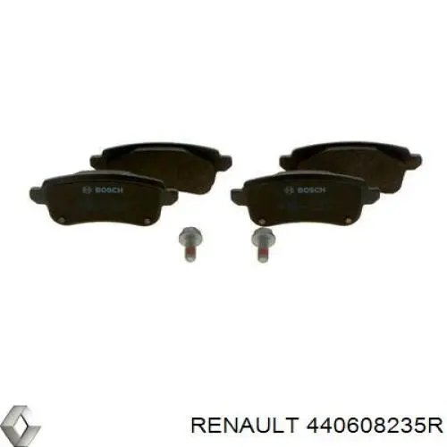 440608235R Renault (RVI) pastillas de freno traseras