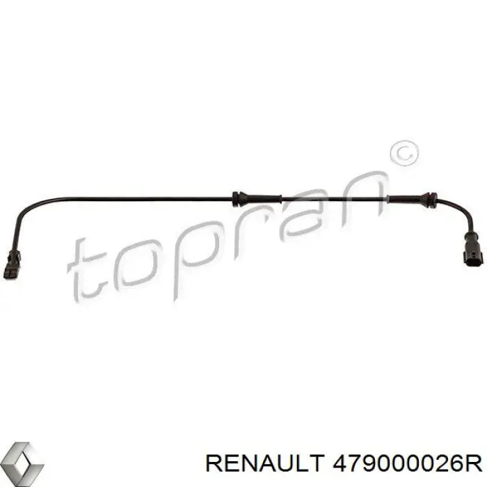 479000026R Renault (RVI) sensor abs trasero izquierdo