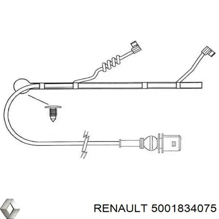 5001834075 Renault (RVI) pastillas de freno delanteras