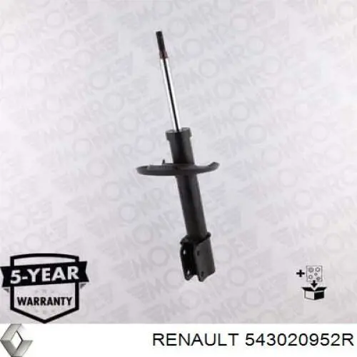 543020952R Renault (RVI) amortiguador delantero