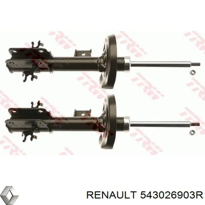 543026903R Renault (RVI) amortiguador delantero derecho