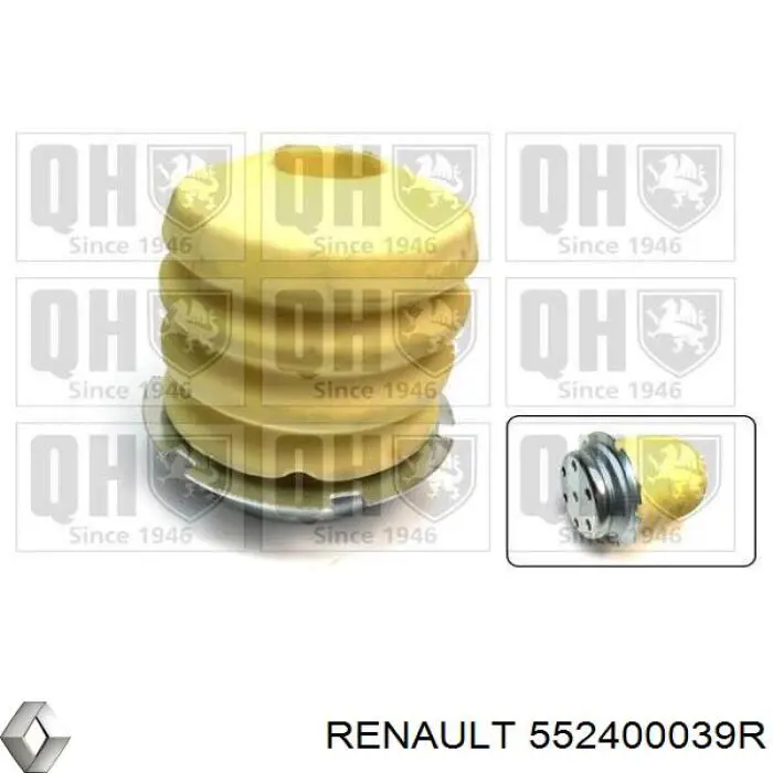 552400039R Renault (RVI) tope de ballesta trasera