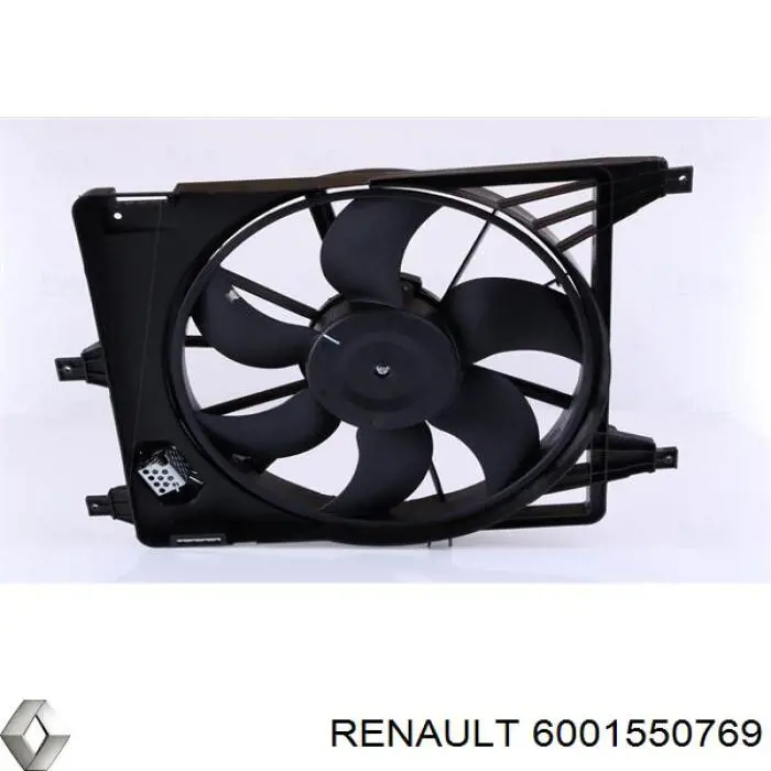 6001550769 Renault (RVI) ventilador (rodete +motor refrigeración del motor con electromotor completo)