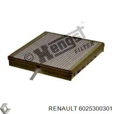 6025300301 Renault (RVI) filtro de habitáculo