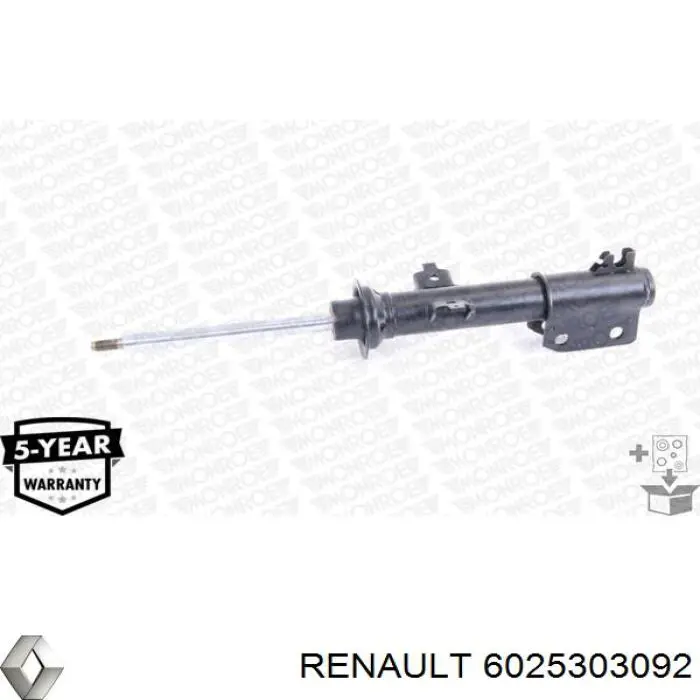 6025303092 Renault (RVI) amortiguador delantero