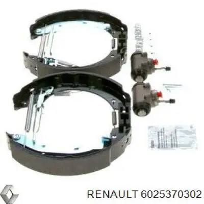 8671019411 Renault (RVI) zapatas de frenos de tambor traseras