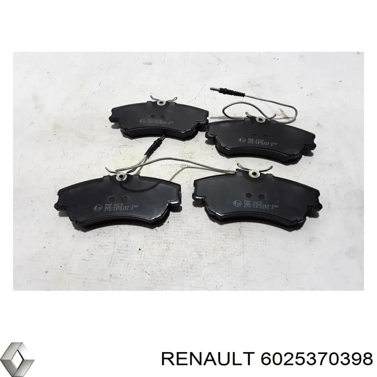 6025370398 Renault (RVI) pastillas de freno delanteras