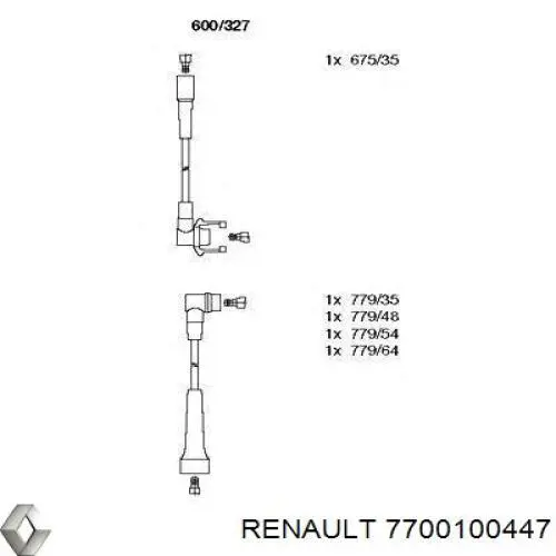 7700100447 Renault (RVI) juego de cables de encendido