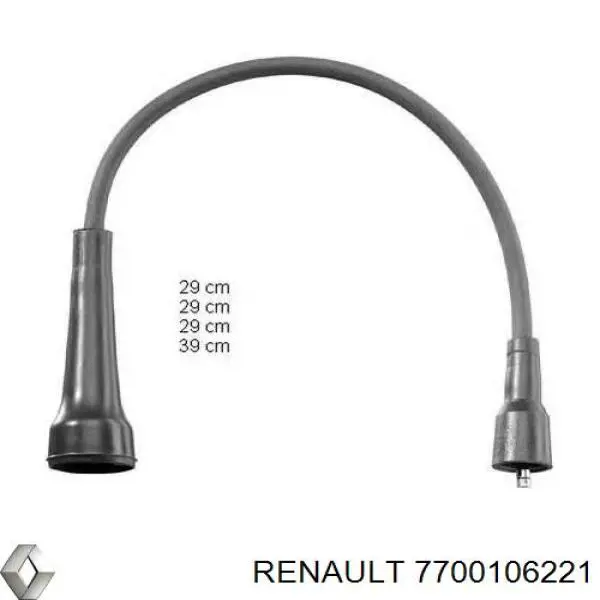 7700106221 Renault (RVI) juego de cables de encendido