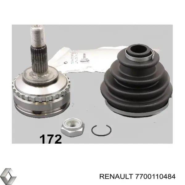 7700110484 Renault (RVI) árbol de transmisión delantero izquierdo