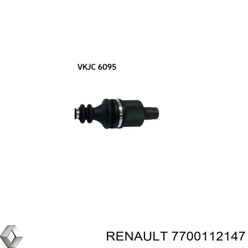 7700112147 Renault (RVI) árbol de transmisión delantero derecho