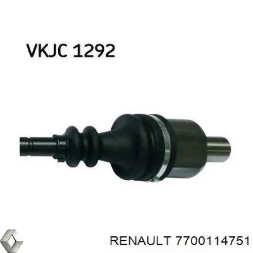 VKJC1292 SKF árbol de transmisión delantero derecho